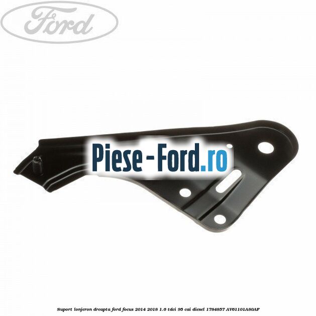 Suport dreapta traversa inferioara radiator apa Ford Focus 2014-2018 1.6 TDCi 95 cai diesel