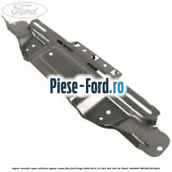 Suport metalic capac utilitate spatar scaun fata Ford Kuga 2008-2012 2.0 TDCI 4x4 140 cai diesel
