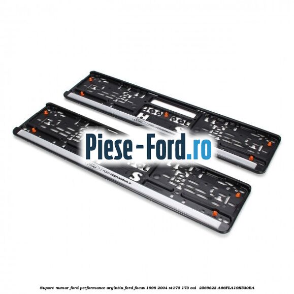 Suport numar Ford Performance argintiu Ford Focus 1998-2004 ST170 173 cai  #BA68D66AB9