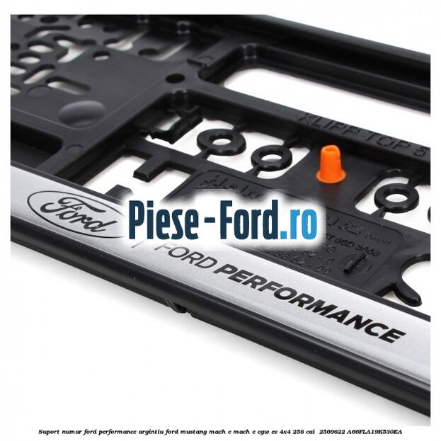 Suport numar Ford Performance argintiu Ford Mustang Mach-E MACH-E (CGW) EV 4x4 258 cai  #FA90A7D5B9