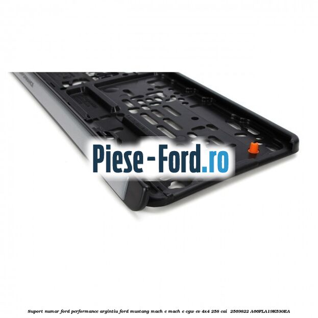 Suport numar Ford Performance argintiu Ford Mustang Mach-E MACH-E (CGW) EV 4x4 258 cai  #FA90A7D5B9