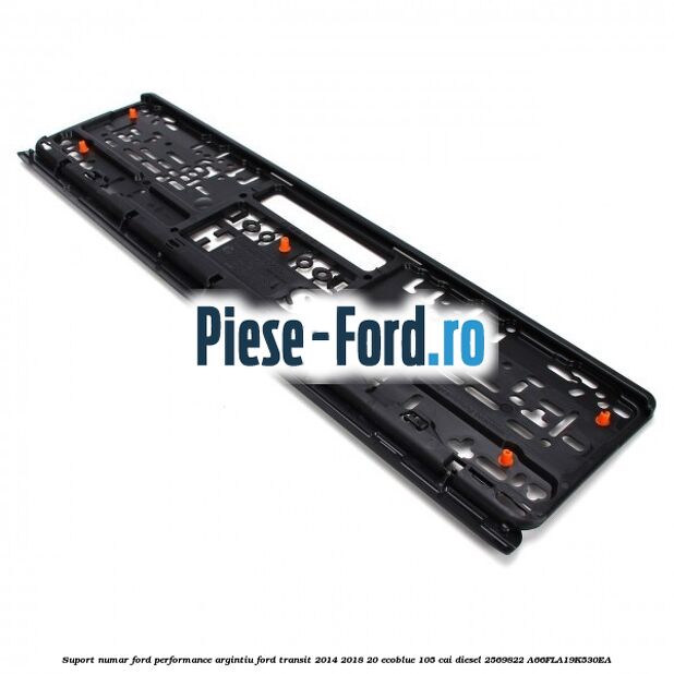 Suport numar Ford Performance argintiu Ford Transit 2014-2018 2.0 EcoBlue 105 cai #470610E234