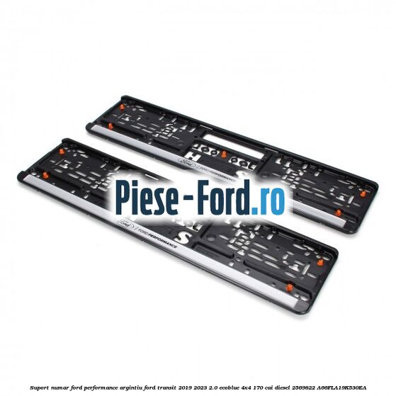 Suport numar Ford Performance argintiu Ford Transit 2019-2023 2.0 EcoBlue 4x4 170 cai diesel #D24CA9E5B7