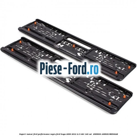 Suport numar Ford Performance negru Ford Kuga 2008-2012 2.0 TDCI 140 cai  #D726FC16F0