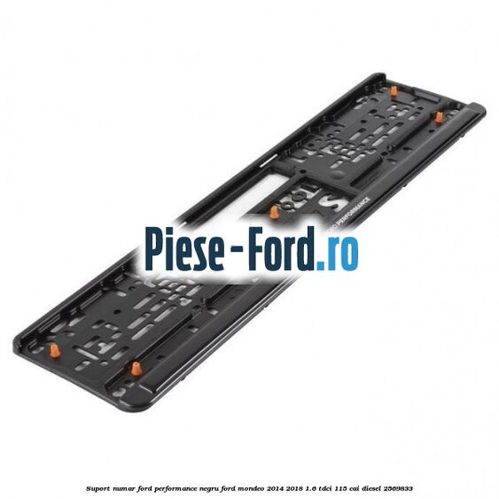 Suport numar Ford Performance negru Ford Mondeo 2014-2018 1.6 TDCi 115 cai #79A13D3640