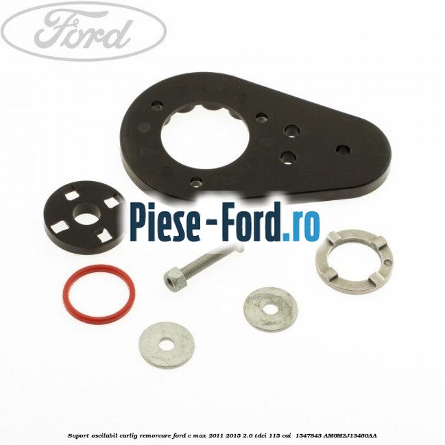 Suport oscilabil carlig remorcare Ford C-Max 2011-2015 2.0 TDCi 115 cai  #BAFA2A434B