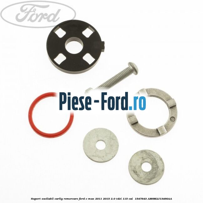 Suport oscilabil carlig remorcare Ford C-Max 2011-2015 2.0 TDCi 115 cai  #BAFA2A434B