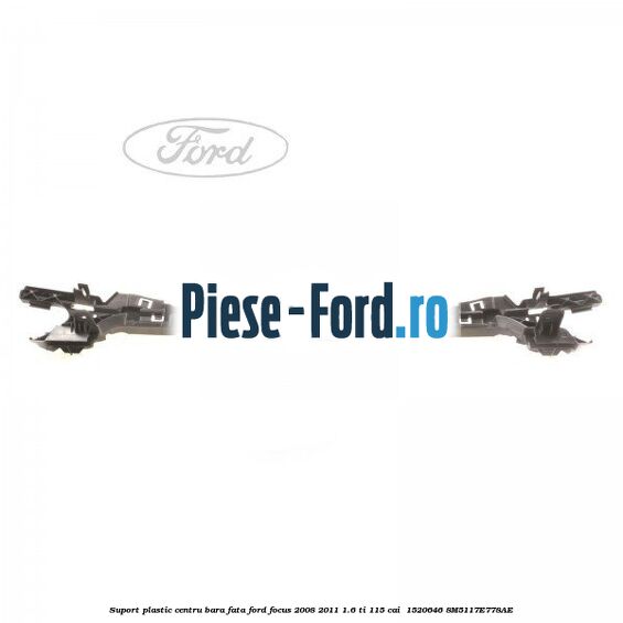 Suport plastic centru bara fata Ford Focus 2008-2011 1.6 Ti 115 cai  #EE80E63FD3