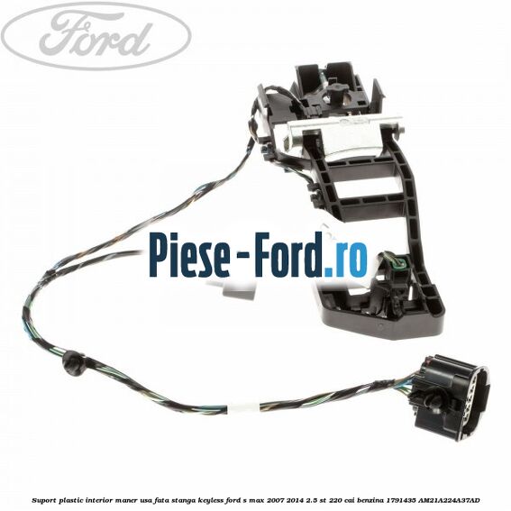 Suport plastic interior maner usa fata stanga Ford S-Max 2007-2014 2.5 ST 220 cai benzina