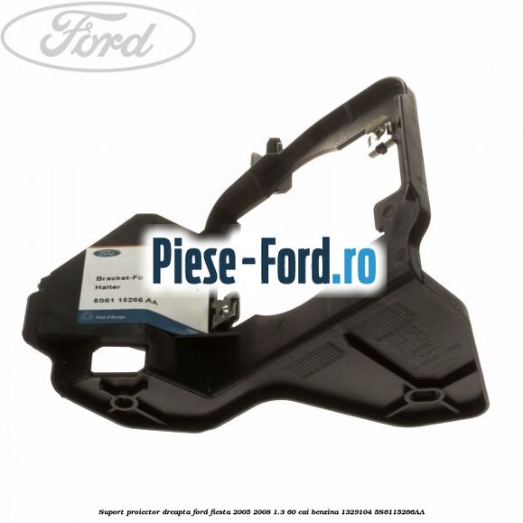 Suport metalic numar bara fata Ford Fiesta 2005-2008 1.3 60 cai benzina