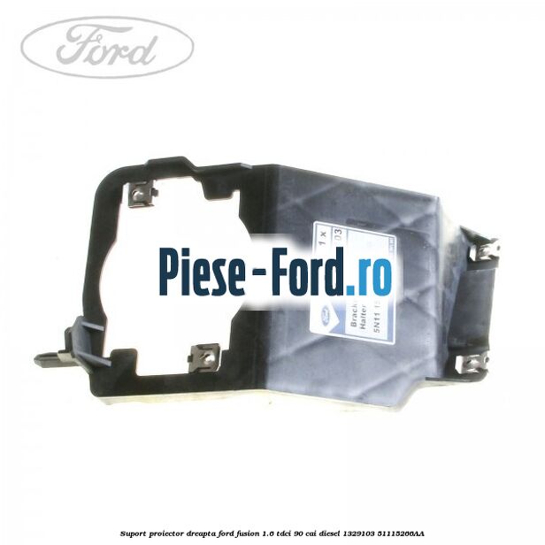 Suport metalic numar bara fata Ford Fusion 1.6 TDCi 90 cai diesel