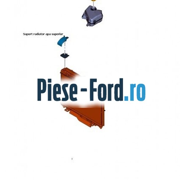 Suport radiator apa superior Ford Fiesta 2013-2017 1.0 Sport 140 cai benzina #8CC2D5615D