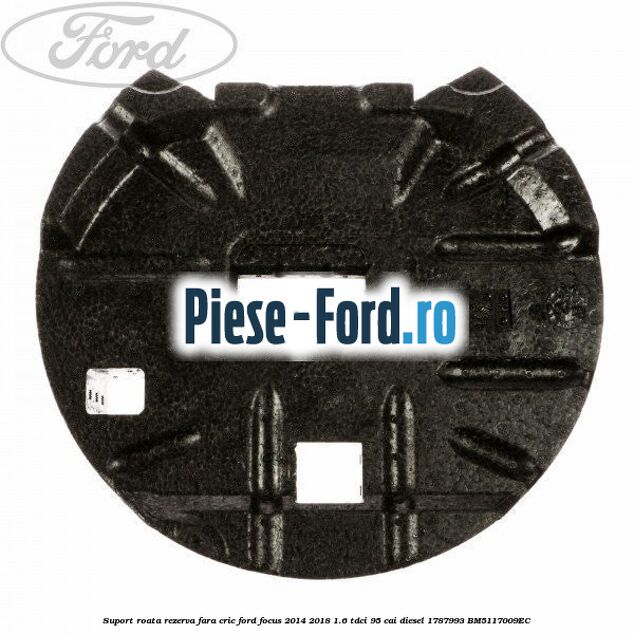 Suport inferior capac roata rezerva Ford Focus 2014-2018 1.6 TDCi 95 cai diesel