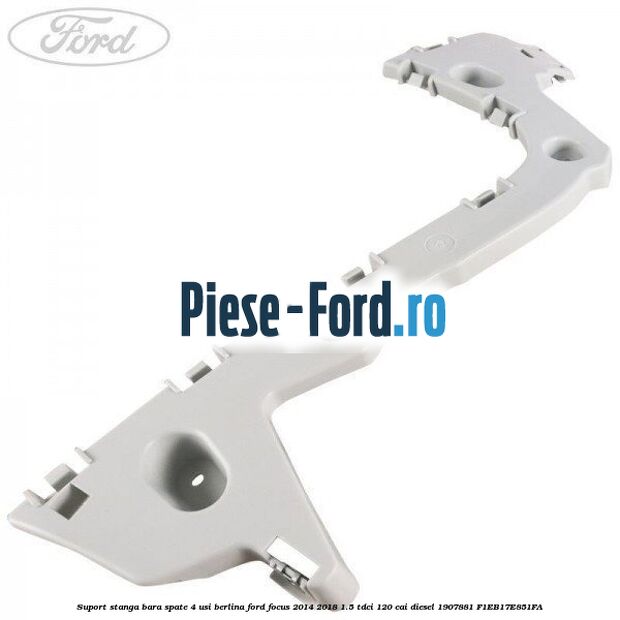 Suport senzor parcare bara spate, primerizat Ford Focus 2014-2018 1.5 TDCi 120 cai diesel