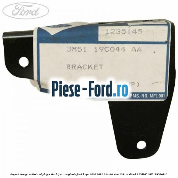 Suport stanga unitate cd player 6 echipare originala Ford Kuga 2008-2012 2.0 TDCI 4x4 163 cai diesel #2A5FC043E0