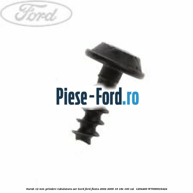 Surub 12 mm prindere tubulatura aer bord Ford Fiesta 2002-2005 1.6 16V 100 cai #D4AA340C5E