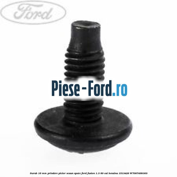 Surub 16 mm prindere panou podea Ford Fusion 1.3 60 cai benzina