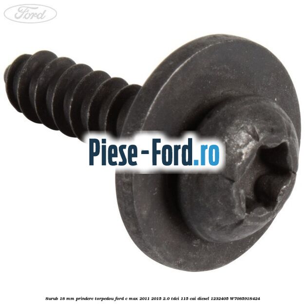 Surub 18 mm prindere bara spate Ford C-Max 2011-2015 2.0 TDCi 115 cai diesel