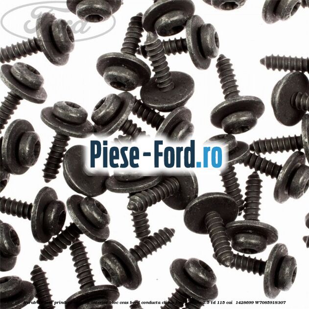 Surub 19 mm prindere element interior bloc ceas bord conducta clima Ford Scorpio 2.5 TD 115 cai  #167DE6F7B1