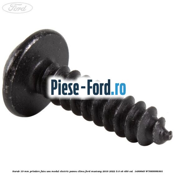 Surub 19 mm prindere fata usa modul electric panou clima Ford Mustang 2018-2022 5.0 V8 450 cai  #B1D05E9F61
