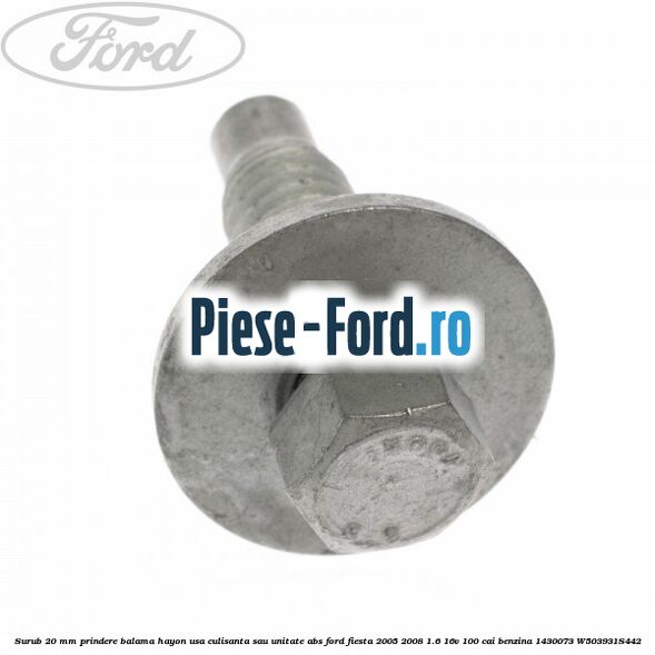 Surub 19 mm prindere fata usa modul electric panou clima Ford Fiesta 2005-2008 1.6 16V 100 cai benzina