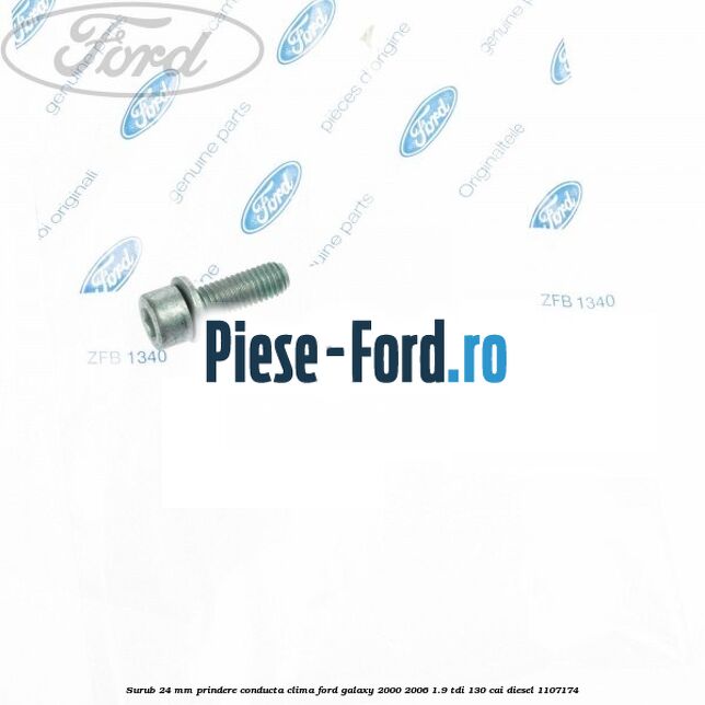 Surub 24 mm prindere conducta clima Ford Galaxy 2000-2006 1.9 TDI 130 cai diesel #CB3A7EB2B9