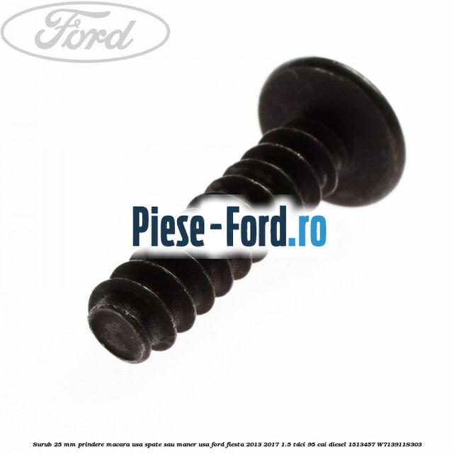 Surub 25 mm prindere macara usa spate sau maner usa Ford Fiesta 2013-2017 1.5 TDCi 95 cai diesel