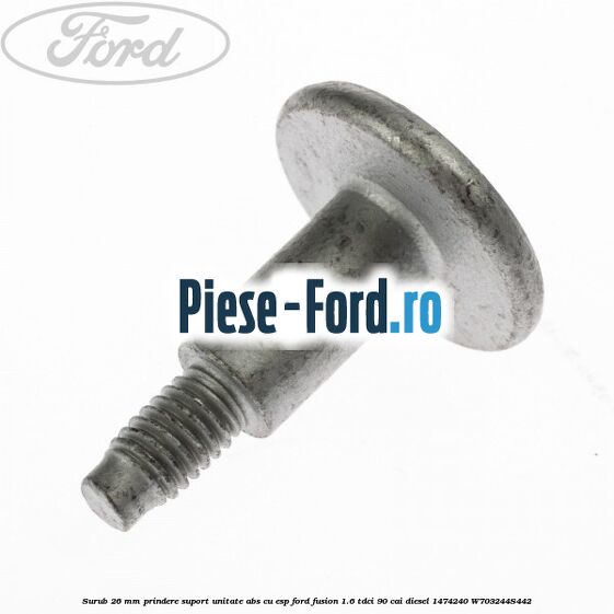 Suport metalic unitate ABS fara ESP Ford Fusion 1.6 TDCi 90 cai diesel