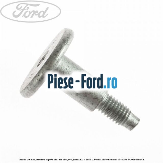 Suport metalic unitate ABS fara ESP Ford Focus 2011-2014 2.0 TDCi 115 cai diesel