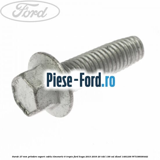 Surub 27 mm prindere suport cablu timonerie 6 trepte Ford Kuga 2013-2016 2.0 TDCi 136 cai #E0A4A1F43F