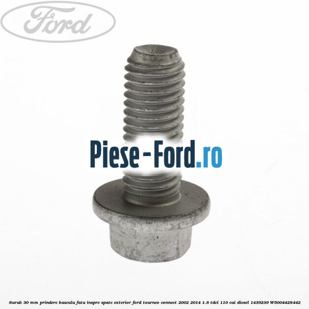 Piulita prindere surub amortizor punte spate, bucsa bascula Ford Tourneo Connect 2002-2014 1.8 TDCi 110 cai diesel