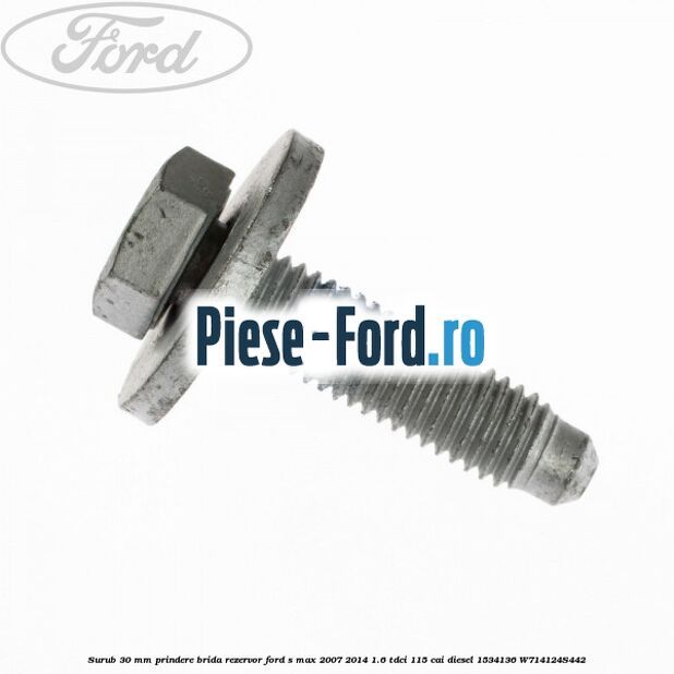 Surub 30 mm prindere brida rezervor Ford S-Max 2007-2014 1.6 TDCi 115 cai diesel