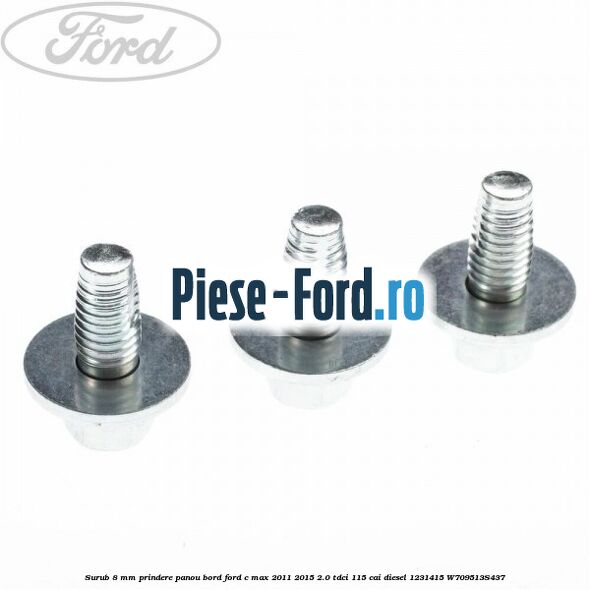 Surub 40 mm prindere brida rezervor Ford C-Max 2011-2015 2.0 TDCi 115 cai diesel