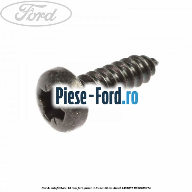 Surub 8 mm prindere grila parbriz sau cablu electric Ford Fusion 1.6 TDCi 90 cai diesel