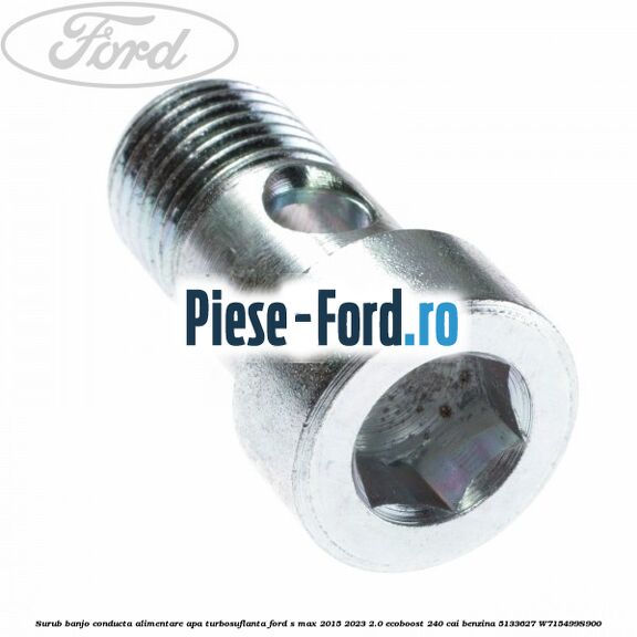 Surub banjo conducta alimentare apa turbosuflanta Ford S-Max 2015-2023 2.0 EcoBoost 240 cai benzina #04C699962C