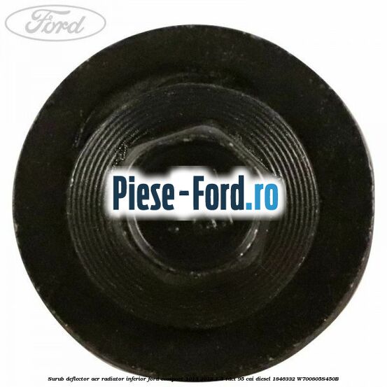 Surub deflector aer radiator inferior Ford EcoSport 2013-2018 1.5 TDCi 95 cai diesel #C6932EF1A2