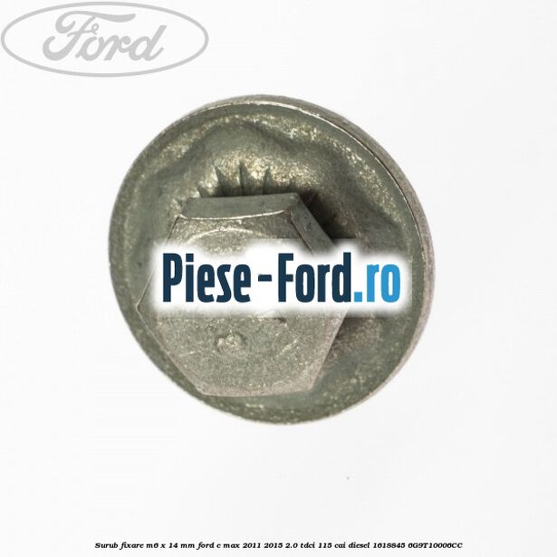Surub cu saiba prindere bara spate Ford C-Max 2011-2015 2.0 TDCi 115 cai diesel