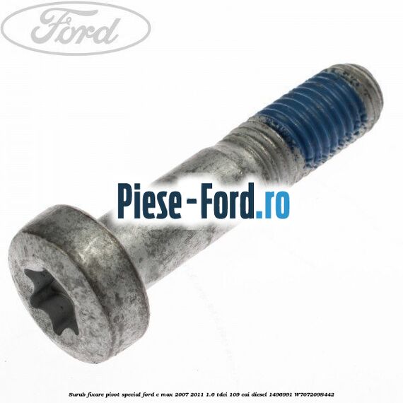 Surub fixare bucsa fuzeta punte spate Ford C-Max 2007-2011 1.6 TDCi 109 cai diesel