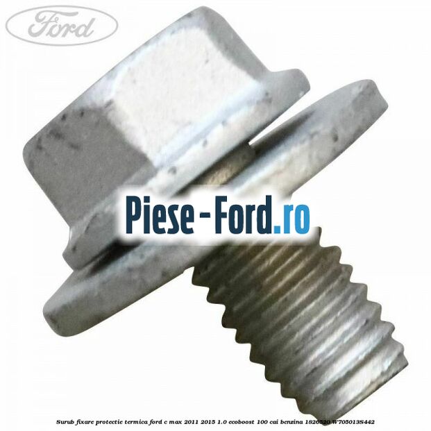 Protectie termica toba intermediara Ford C-Max 2011-2015 1.0 EcoBoost 100 cai benzina