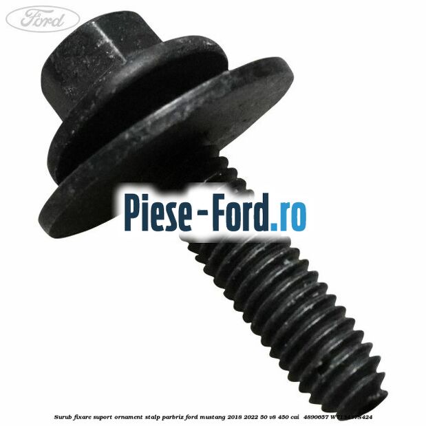 Surub fixare suport ornament stalp parbriz Ford Mustang 2018-2022 5.0 V8 450 cai #F543D9ED70