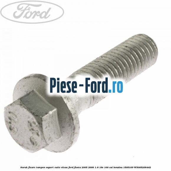 Suport tampon motor, dreapta metalic Ford Fiesta 2005-2008 1.6 16V 100 cai benzina