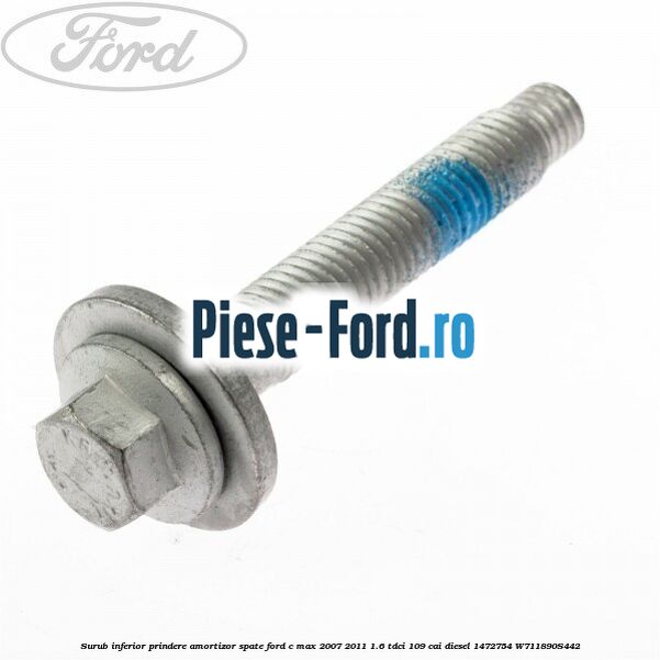 Surub inferior prindere amortizor spate Ford C-Max 2007-2011 1.6 TDCi 109 cai diesel