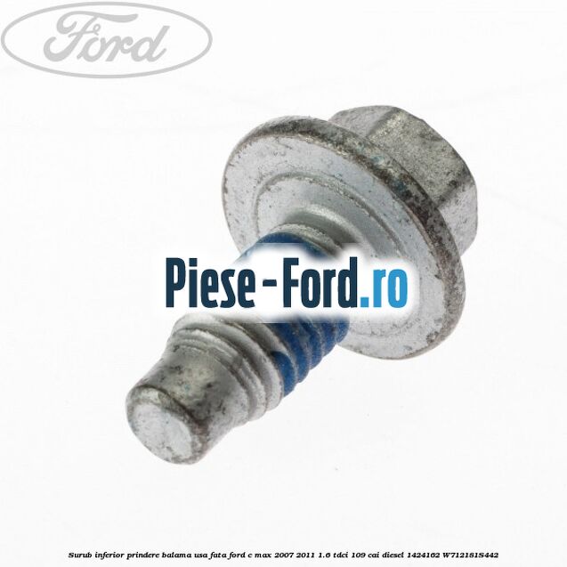 Surub fixare scut motor Ford C-Max 2007-2011 1.6 TDCi 109 cai diesel