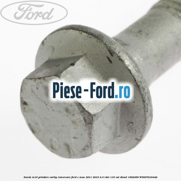 Suport oscilabil carlig remorcare Ford C-Max 2011-2015 2.0 TDCi 115 cai diesel