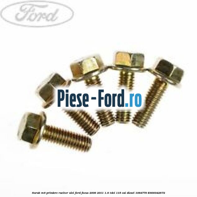 Surub M6 prindere racitor ulei Ford Focus 2008-2011 1.8 TDCi 115 cai diesel #92EBC411D2