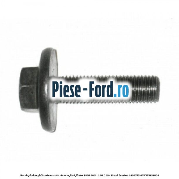Surub pindere fulie arbore cotit 44 MM Ford Fiesta 1996-2001 1.25 i 16V 75 cai #6CB66AC645 Surub pindere fulie arbore cotit 44 MM Ford Fiesta 1996-2001 1.25 i 16V 75 cai benzina #6CB66AC645