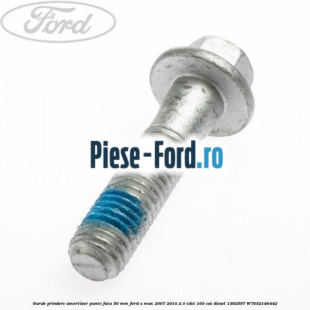 Surub prindere amortizor punte fata 50 mm Ford S-Max 2007-2014 2.0 TDCi 163 cai diesel