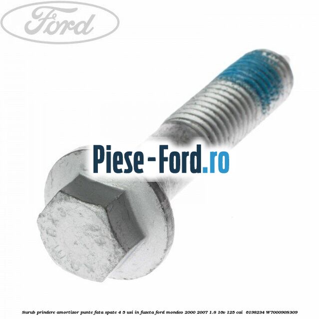 Surub prindere amortizor punte fata spate 4/5 usi in fuzeta Ford Mondeo 2000-2007 1.8 16V 125 cai  #A86165BC66