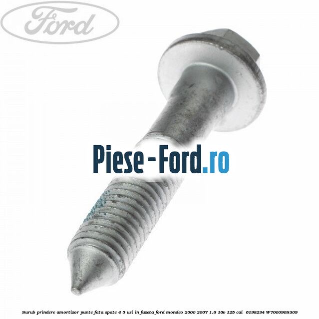 Surub prindere amortizor punte fata spate 4/5 usi in fuzeta Ford Mondeo 2000-2007 1.8 16V 125 cai  #A86165BC66