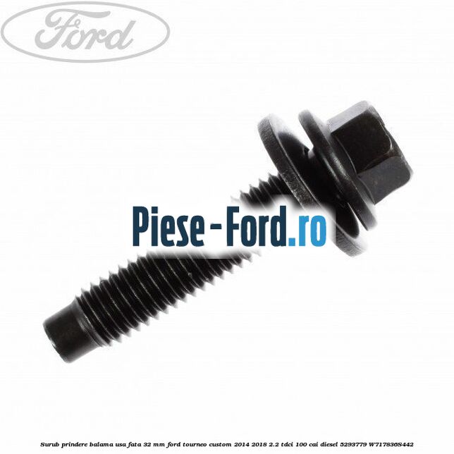 Surub prindere balama usa fata 32 mm Ford Tourneo Custom 2014-2018 2.2 TDCi 100 cai diesel